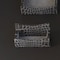 Dacasso Protacini Castlerock Gray Italian Patent Leather Business Card Holder A6207 - alternate 4